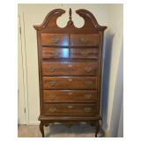 Vaughn Bassett Queen-Anne Style Cherry Highboy
