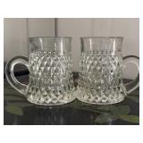 Vintage Indiana Clear Glass Diamond Point