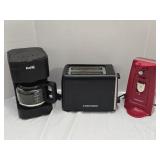 Coffee Maker, Toaster & Can Opener