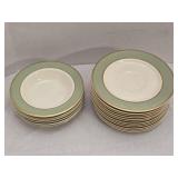 18 Pc Taylor Smith Taylor Classics- 12 Saucer & 6