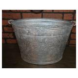 Galvanized Oval Bucket 21'L 12'W 12'H