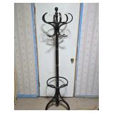 Vintage Dark Wood Coat Hanger 72'T