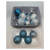 Glsss & Plastic Christmas Ornament Balls in