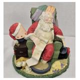Resin Santa Figure w/ Naughty List 5ï¿½' tall