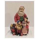 Resin Folk Art Santa w/ Children 9ï¿½' tall