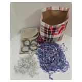 Non-Slip Shelf Liner, Purple Beaded Tassels,
