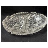 Imperial Glass Divided Dish 7 1/2ï¿½ x 5ï¿½