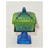 Vintage Jeannette Glass Wedding Box 6ï¿½' tall