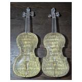 2 Acrylic Violins 12' long