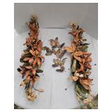 Copper Butterflies & Faux Flowers