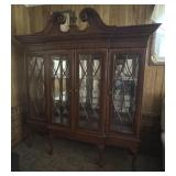 79ï¿½ x 75ï¿½ x 23ï¿½ MCM China Hutch with Lights
