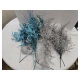 Glittery Floral & Twig Decor