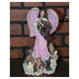 African American Angel Figure w/ Cherubs 11ï¿½'