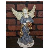 White & Blue Resin Angel 14' tall