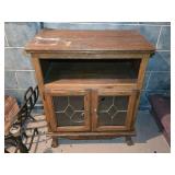Wooden Media Console Table (needs repair) 28'W