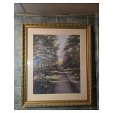 Framed 'Sunlit Woods' Print by Lene Alston Casey