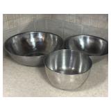 3 Stainless Mixing Bowls