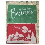 2 Christmas Mats 22ï¿½'x 34' & 20'x 30ï¿½'