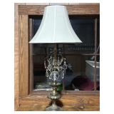 34ï¿½ Brass Table Lamp
