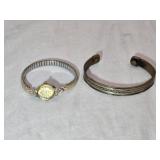 Women's Wrist Watch & Copper Bracelet