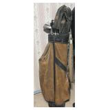 Gold Bag & Clubs