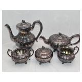 5 Pc  Silver Plated Serving Set