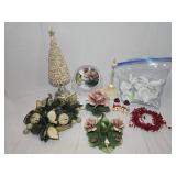 Assorted Christmas Decor- Plastic Angels, Ceramic