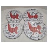 4 Farmhouse Burner Covers
