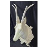 White Resin Stag Head 28'