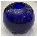5ï¿½ Round Cobalt Vase
