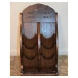 Wooden Wall Letter/Mail Organizer 11ï¿½'W 22ï¿½'H