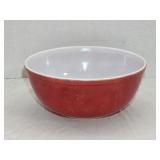 Vintage Red Pyrex 404 Mixing Bowl 4qt