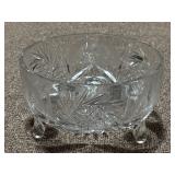 American Brilliant Footed Bowl 7ï¿½ x 4ï¿½