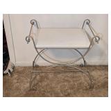 Metal Framed Vanity Bench Seat 23'L 12ï¿½'W 22'H