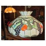Tiffany Style Stained Glass Fruit Motif Hanging