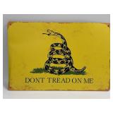 (E) Metal Sign Donï¿½t Tread On Me 11.75ï¿½ X 8ï¿½