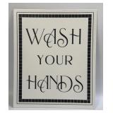 (E) Metal Sign Wash Your Hands 12ï¿½ X 10ï¿½
