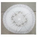 (C) Vintage Round Lace Tablecloth 36ï¿½