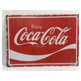 (E) Metal Sign Enjoy Coca-Cola 12ï¿½ X 17ï¿½