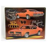 (E) Metal Sign ï¿½69 The Judge 12ï¿½ X 15ï¿½