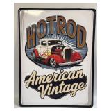 (E) Metal Sign Hot Rod American Vintage 14ï¿½ X 18ï¿½