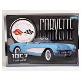 (E) Metal Sign 1957 Corvette 12ï¿½ X 17ï¿½