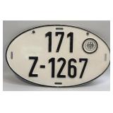 (E) Metal Sign 171 Z-1267  8.25ï¿½ X 13.75ï¿½