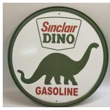 (E) Metal Sign Sinclair Dino 11.75ï¿½
