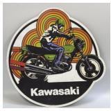 (E) Metal Sign Kawasaki 12ï¿½ X 12ï¿½