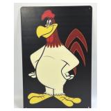 (E) Metal Sign Foghorn Leghorn 8ï¿½ X 11.75ï¿½