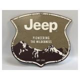 (E) Metal Sign Jeep Pioneering The Wilderness 12ï¿½