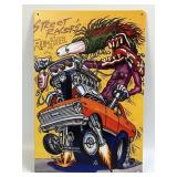(E) Metal Sign Street Racerï¿½s Rehab 12ï¿½ X 8ï¿½