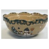 (B) ABC Distributing Inc. "Country Snowman" Bowl
