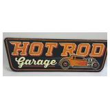 (E) Metal Sign Hot Rod Garage 25ï¿½ X 8ï¿½